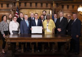 April 29, 2024: Sen. Brewster and his staff joined Gov. Josh Shapiro in the Governor’s Reception Room for the signing of Brewster’s Senate Bill 146 as Act 1 of 2024.   This bill will provide for a dedicated fishing license fee exemption for individuals participating in therapeutic angling programs sponsored by various established service groups, such as Project Healing Waters and Wounded Warriors.