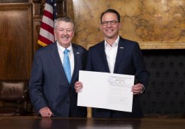 April 29, 2024: Sen. Brewster and his staff joined Gov. Josh Shapiro in the Governor’s Reception Room for the signing of Brewster’s Senate Bill 146 as Act 1 of 2024.   This bill will provide for a dedicated fishing license fee exemption for individuals participating in therapeutic angling programs sponsored by various established service groups, such as Project Healing Waters and Wounded Warriors.