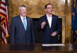 April 29, 2024: Sen. Brewster and his staff joined Gov. Josh Shapiro in the Governor’s Reception Room for the signing of Brewster’s Senate Bill 146 as Act 1 of 2024.   This bill will provide for a dedicated fishing license fee exemption for individuals participating in therapeutic angling programs sponsored by various established service groups, such as Project Healing Waters and Wounded Warriors.