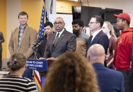 February 27, 2024: Sens. Costa, Fontana, and Brewster, all graduates of Community College of Allegheny County, joined Gov. Josh Shapiro today at CCAC’s new, $43 million Center for Education, Innovation, and Training on Pittsburgh’s North Shore to talk about the governor’s plan to reinvest in and reshape postsecondary education in the commonwealth.