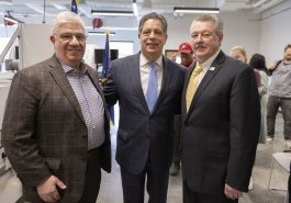 February 27, 2024: Sens. Costa, Fontana, and Brewster, all graduates of Community College of Allegheny County, joined Gov. Josh Shapiro today at CCAC’s new, $43 million Center for Education, Innovation, and Training on Pittsburgh’s North Shore to talk about the governor’s plan to reinvest in and reshape postsecondary education in the commonwealth.