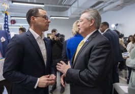 February 27, 2024: Sens. Costa, Fontana, and Brewster, all graduates of Community College of Allegheny County, joined Gov. Josh Shapiro today at CCAC’s new, $43 million Center for Education, Innovation, and Training on Pittsburgh’s North Shore to talk about the governor’s plan to reinvest in and reshape postsecondary education in the commonwealth.