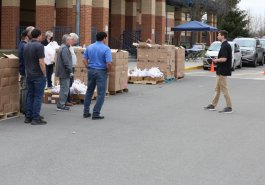 March 22, 2022: March 22, 2022 – State Senator Jim Brewster partnered with the Greater Pittsburgh Community Food Bank and U.S. Steel to host a drive-up food distribution event at the West Mifflin Area High School on Tuesday.