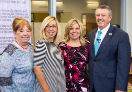 Sen. Jim Brewster hosted Gov. Tom Wolf and local officials today at Twin Rivers Elementary School in McKeesport to discuss updates to Pennsylvania’s old charter school law.