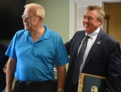 Sen. Brewster Attends James McLaughlin's 100th Birthday Party :: August 24, 2018