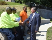 Sen. Brewster Attends Opening of Kooser Court in McKeesport :: August 24, 2018