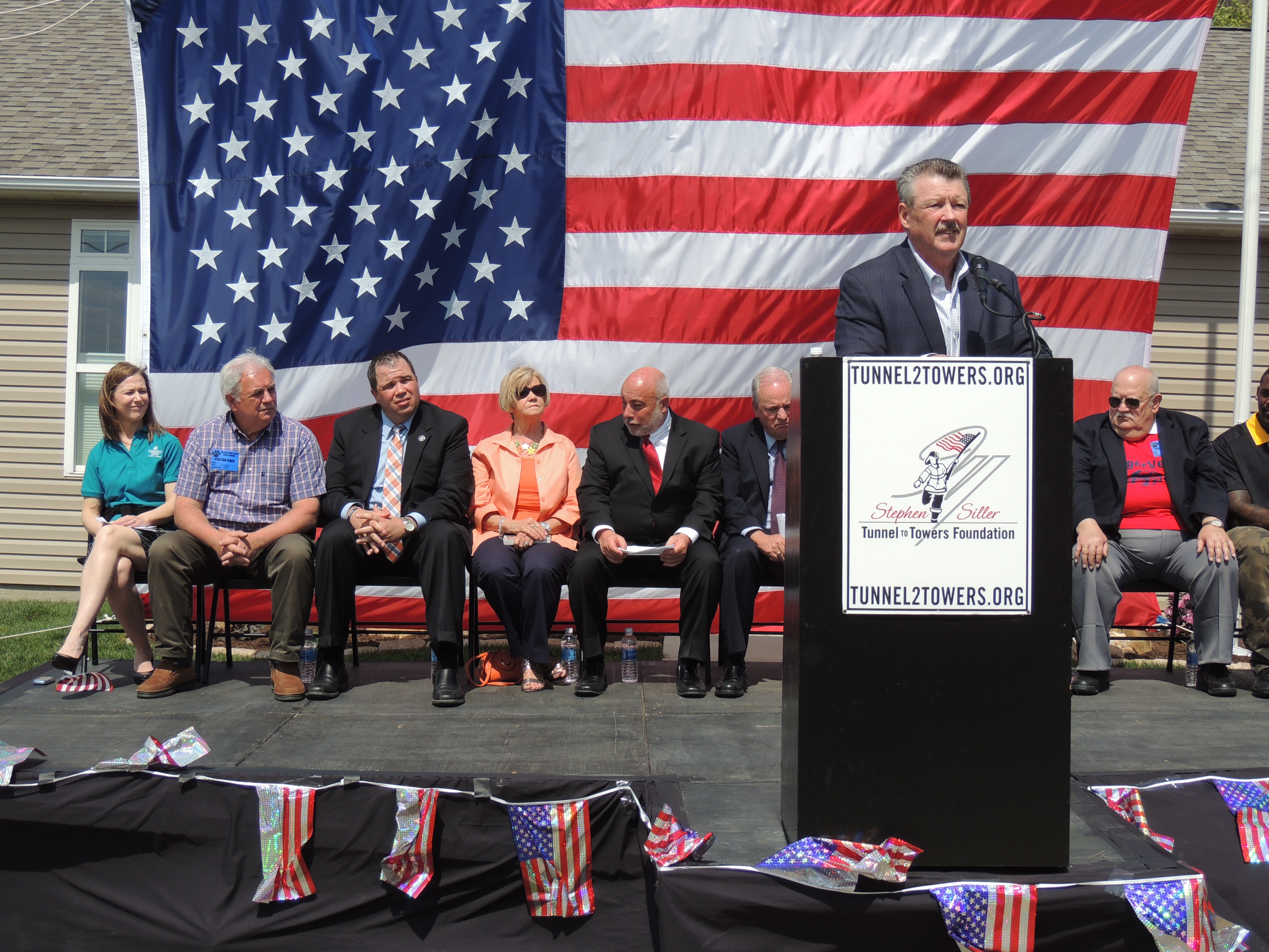 Senator Brewster Attends The Stephen Siller Tunnel to Towers Foundation Home Dedication to US Army SSG Michelle Satterfield :: April 25, 2016