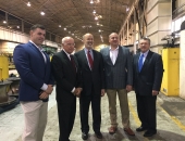 Senator Brewster Hosts Governor Wolf, DCED Secretary Davin, Allegheny County Executive Fitzgerald for Tour of Dura-Bond in McKeesport :: May 26, 2017