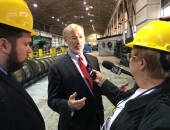 Senator Brewster Hosts Governor Wolf, DCED Secretary Davin, Allegheny County Executive Fitzgerald for Tour of Dura-Bond in McKeesport :: May 26, 2017