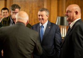 Senator Jim Brewster attends Sunday Hunting Bill Signing in Pennsylvania State Capitol :: December 17, 2019