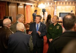 Senator Jim Brewster attends Sunday Hunting Bill Signing in Pennsylvania State Capitol :: December 17, 2019