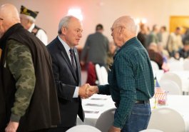 November 8. 2019: Sen. Brewster Hosts Veterans Breakfast at American Legion, White Oak