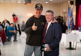 November 8. 2019: Sen. Brewster Hosts Veterans Breakfast at American Legion, White Oak