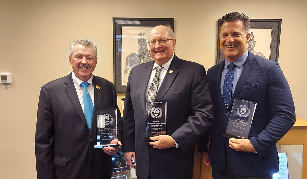 Senator Jim Brewster Recognized by Pennsylvania State Trooper Association